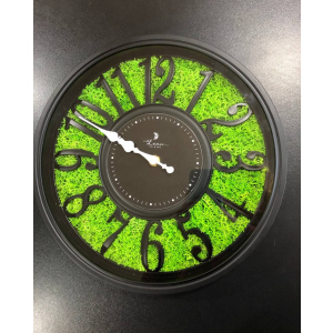 Годинник зі стабілізованим мохом салатовий 30 см рейтинг
