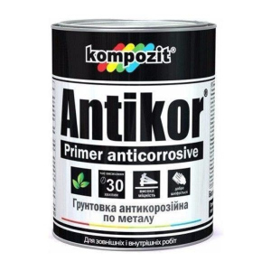 Ґрунтовка для металу Червоно-коричнева Kompozit ANTIKOR 3,5 кг - для антикорозійного захисту ТОП в Хмельницькому