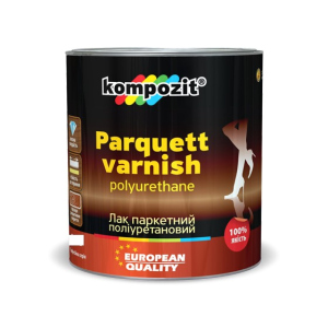 Лак паркетний поліуретановий Kompozit Шовковисто-матовий 2,5 л краща модель в Хмельницькому