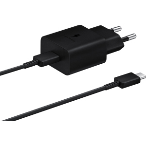 Зарядний пристрій Samsung 15W Power Adapter Type-C Cable Black (EP-T1510XBEGRU) краща модель в Хмельницькому