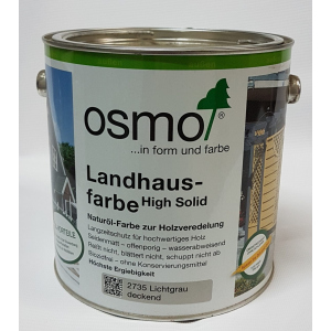 Непрозрачная краска для наружных работ OSMO LANDHAUSFARBE 2735 – (дымчато-серая) 2.5 л. лучшая модель в Хмельницком