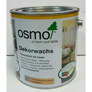 Олія кольорова OSMO DEKORWACHS Transparente töne 3102 – (бук димчастий) 0.75 л. краща модель в Хмельницькому