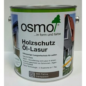 Захисне масло - блакит OSMO HOLZSCHUTZ ÖL-LASUR 905 (патина), 2.5 л. краща модель в Хмельницькому