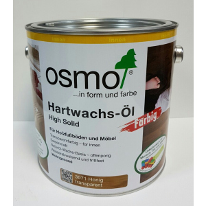 Масло с твердым воском цветное прозрачное OSMO HARTWACHS-ÖL Farbig 3071 - (мед) 0.75 л. в Хмельницком