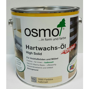 Олія з твердим воском OSMO Hartwachs-Öl Original 3065 (напівматова) 0.125 л. рейтинг