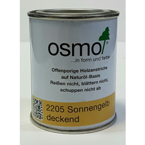 Непрозора фарба для зовнішніх робіт OSMO LANDHAUSFARBE 2205 – яскраво-жовта, 0.75 л. ТОП в Хмельницькому