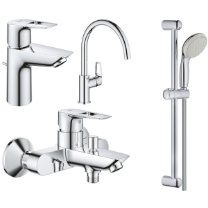 Набір змішувачів Grohe BauLoop NEW 123225KE (22054001 + 23602001 + 31232001 + 27598001) ТОП в Хмельницькому