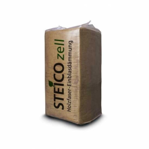 купить Древесно-волокнистый, бесшовный насыпной/задувной утеплитель STEICO Zell 15 кг