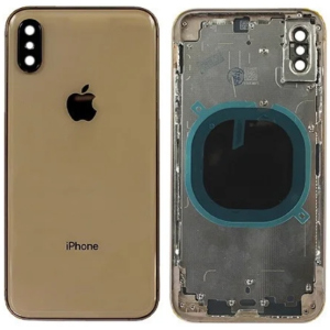 Кришка задня iPhone XS Max із рамкою Gold Copy ТОП в Хмельницькому