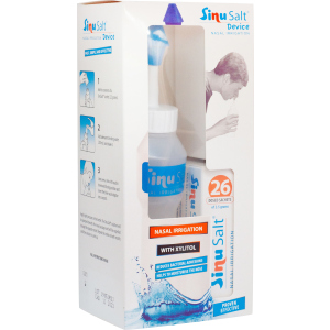 купити Набір від застуди SinuSalt Пляшка для промивання носа та пакети №26 (8470001859693)