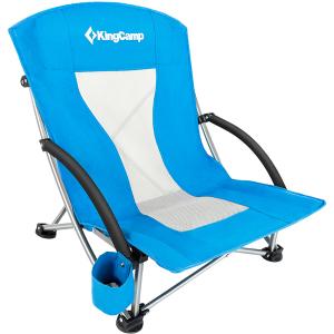 Крісло розкладне KingCamp Beach Chair (KC3841) Синє (KC3841 BLUE) ТОП в Хмельницькому