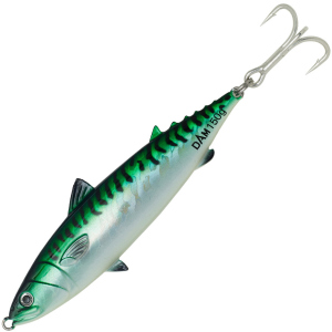 Блешня DAM Salt-X Mackerel Pilks 100 г 11 см трійник № 1/0 Green Glow UV (69489) краща модель в Хмельницькому