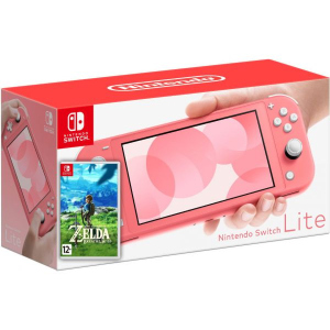 Nintendo Switch Lite Coral + Игра The Legend of Zelda: Breath of the Wild (русская версия)