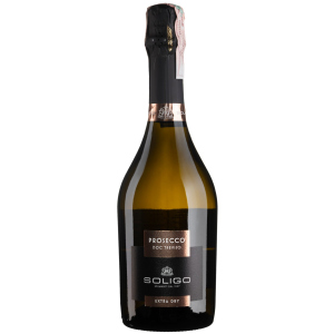 купити Вино ігристе Soligo Prosecco Treviso Extra Dry біле екстра-сухе 11% 0.75 л (8008170000341)