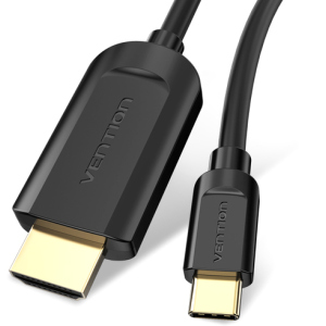 Адаптер-кабель Vention Type-C - HDMI 2 м Black (64619779/CGUBH) ТОП в Хмельницком