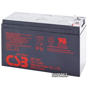 Акумуляторна батарея CSB 12V 7.2Ah (GP1272F2/GP1272) лучшая модель в Хмельницком