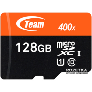 Team MicroSDXC 128GB Class 10 UHS-I + SD adapter ТОП в Хмельницком