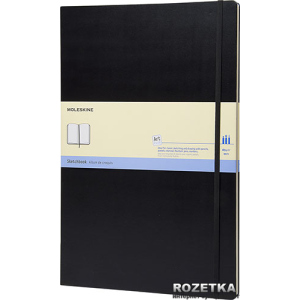 Нотатник Moleskine Folio 21 х 30 см 96 сторінок без лінівки Чорна (9788862931939) в Хмельницькому