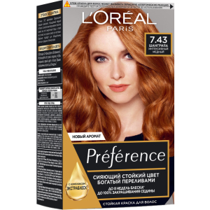 Стойкая гель-краска для волос L'Oreal Paris Recital Preference 7.43 - Интенсивный медный 174 мл (3600520702858) в Хмельницком