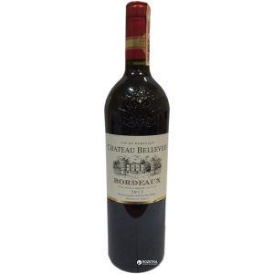 Вино Chateau Bellevue Bordeaux червоне сухе 0.75 л 13% (3500610093548) надійний