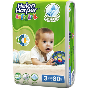 Підгузки Helen Harper Soft&Dry Midi 4-9 кг 80 шт (5411416060178) краща модель в Хмельницькому