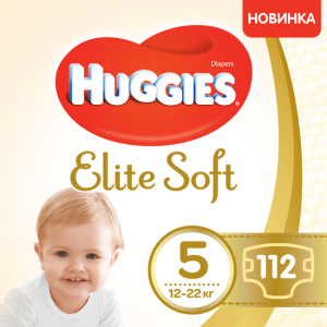 Підгузки Huggies Elite Soft 5 12-22 кг 112 шт (5029054566237) в Хмельницькому