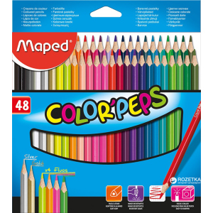 Олівці кольорові Maped Color Peps Classic 48 кольорів (MP.832048) краща модель в Хмельницькому