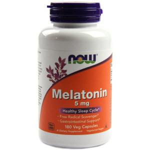 Амінокислота Now Foods Мелатонін 5 мг 180 капсул (733739035561) краща модель в Хмельницькому