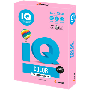 Папір IQ Color Neon Pink рожевий А4 80г/м2 500 аркушів (9003974411873) ТОП в Хмельницькому