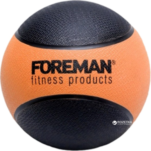 Набивной мяч медбол Foreman Medicine Ball 1 кг Black-Orange (FMRMB1) ТОП в Хмельницком