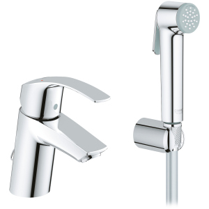 Смеситель для раковины GROHE Eurosmart 23124002 с душевым набором ТОП в Хмельницком