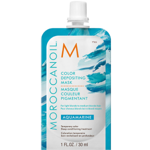 Маска з ефектом кольору MoroccanOil Color Depositing Mask колір Aquamarine 30 мл (7290113140714) краща модель в Хмельницькому