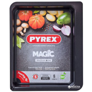 Форма прямокутна для випічки Pyrex Magic 30 х 23 см Прямокутна Чорна (MG30RR6) в Хмельницькому