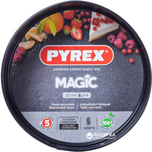 Форма кругла для випічки з роз'ємною чашею Pyrex Magic20 см Кругла Чорна (MG20BS6) в Хмельницькому