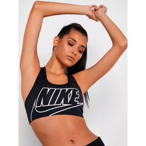 Спортивный топ Nike Swoosh Futura Bra BV3643-010 S (193655466588) в Хмельницком