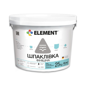 Финишная шпатлевка "ELEMENT" 25 кг лучшая модель в Хмельницком