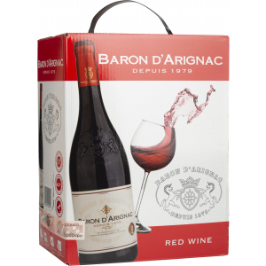 Вино Baron dArignac Rouge червоне напівсухе 5 л 12% (3500610103919)