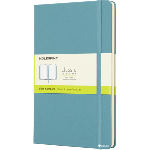 Записная книга Moleskine Classic 13 х 21 см 240 страниц без линовки Океанский синий (8058341715383) лучшая модель в Хмельницком