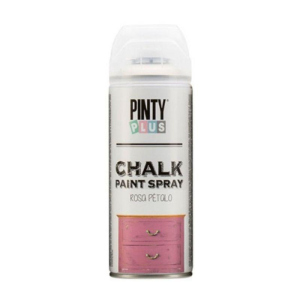 Фарба-аерозоль на водній основі PINTYPLUS Chalk-finish 400мл рожевий темний (8429576230604) ТОП в Хмельницькому