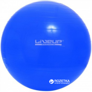 Фітбол LiveUp Gym Ball 65 см Blue (LS3221-65b) краща модель в Хмельницькому