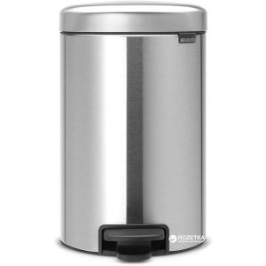 Ведро для мусора Brabantia Pedal Bin 12 л Matt Steel (113604) ТОП в Хмельницком