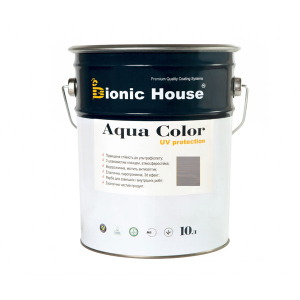 Краска для дерева Bionic-House Aqua Color UV-protect 10л Пепел А117 в Хмельницком