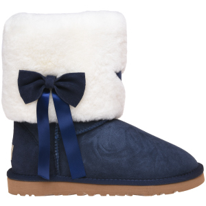 Уггі UGG Classic Short Fur Bow 117014 37 Navy краща модель в Хмельницькому