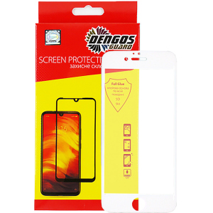 Защитное стекло DENGOS для Apple iPhone 6/6s White (TGR-35) ТОП в Хмельницком