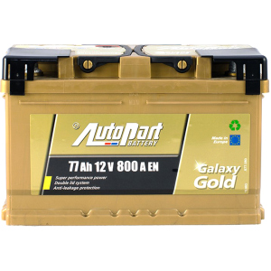 Автомобільний акумулятор Autopart 77 Ah/12V Galaxy Gold Ca-Ca (0) (ARL077-GG0) краща модель в Хмельницькому