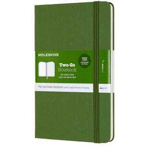 Нотатник Moleskine Two-Go 11.5 x 17.5 см 144 сторінки Зелена (8058647620190) ТОП в Хмельницькому