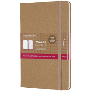 Нотатник Moleskine Two-Go 11.5 x 17.5 см 144 сторінки Бежева (8058647620206)