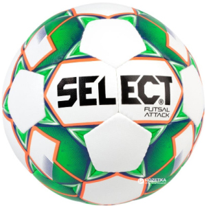 М'яч футзальний Select Futsal Attack New (046) №4 White-Green (5703543187102) ТОП в Хмельницькому