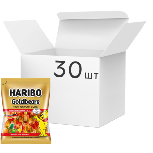 купити Упаковка цукерок жувальних HARIBO Gold bears 80 г х 30 шт (9002975308397)
