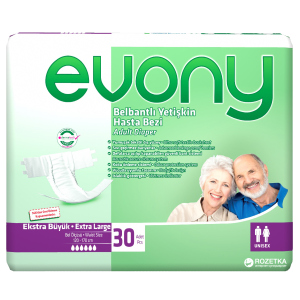 Підгузки для дорослих Evony 4 Extra Large 30 шт (8690536804092) в Хмельницькому